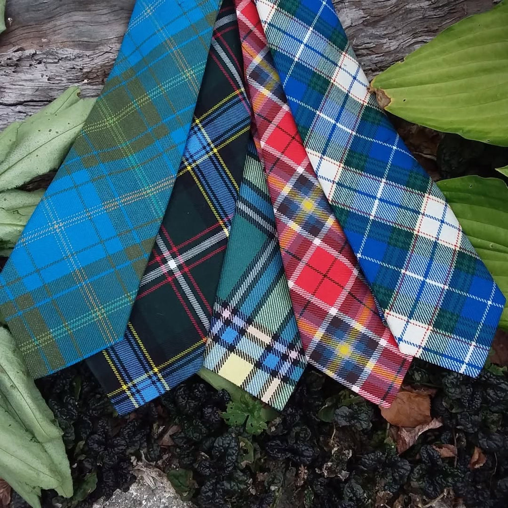 Necktie~Skinny Canadian Tartans 100% Wool