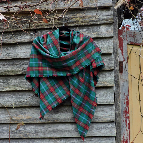 Half Shawl~Twill Weave Tartan Suiting