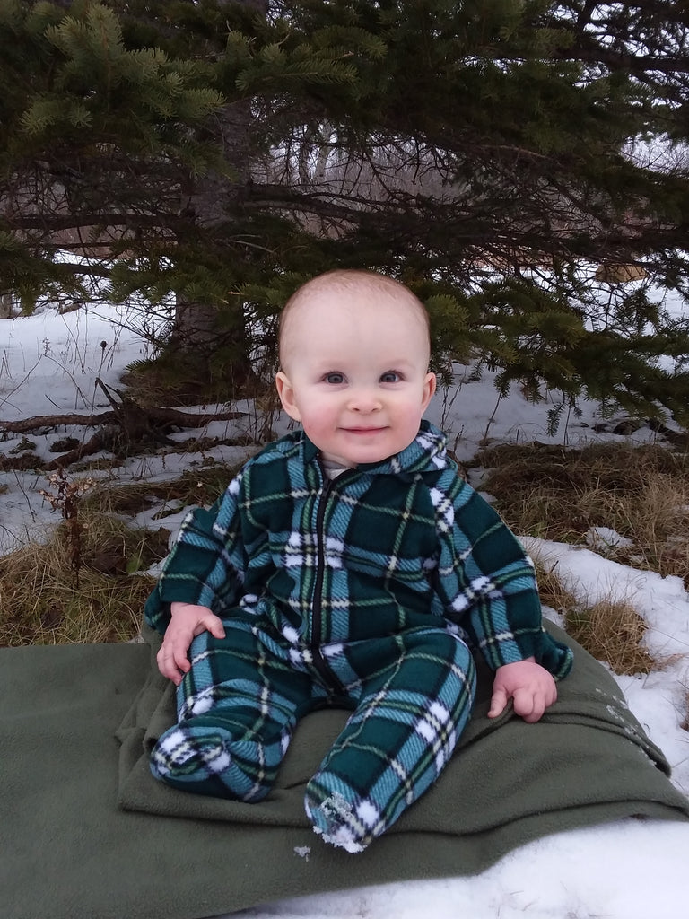 Tartan Baby Snowsuit