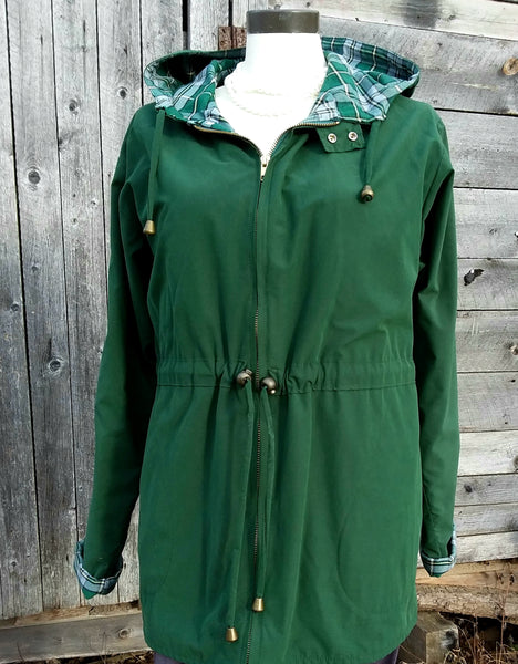 Tartan Lined Rain Jacket~Yellow