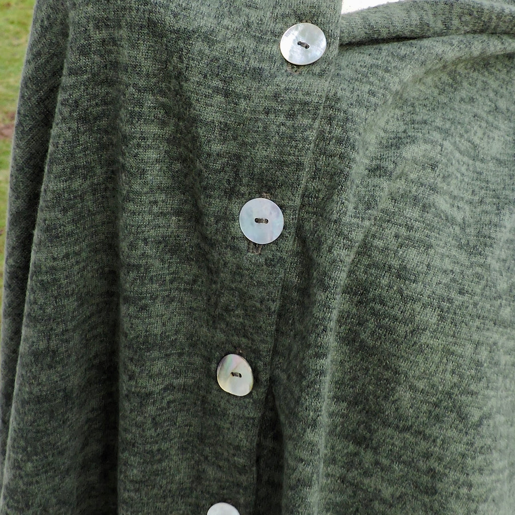 Knit Button Shawl