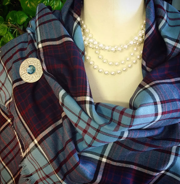 Half Shawl~Twill Weave Tartan Suiting