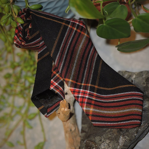 Neck Tie~Firefighter's Tartan