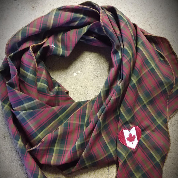 Oh Canada Aerial Tartan Scarf