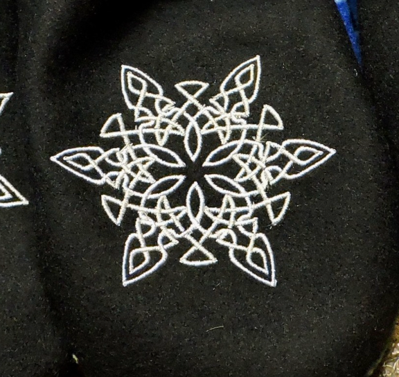 Celtic Snowflake Mittens with Lambswool