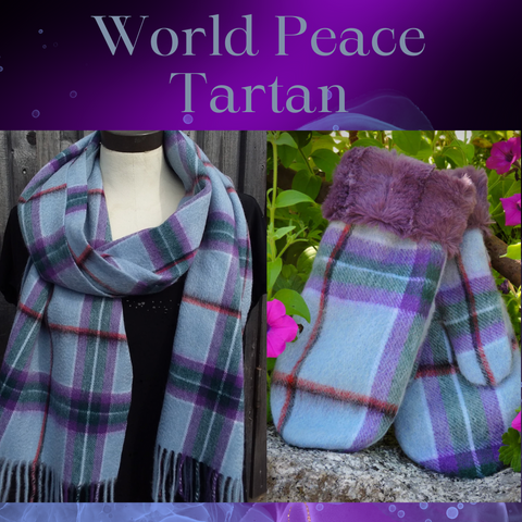 World Peace Lambswool Mittens & Scarf Set Special Price!