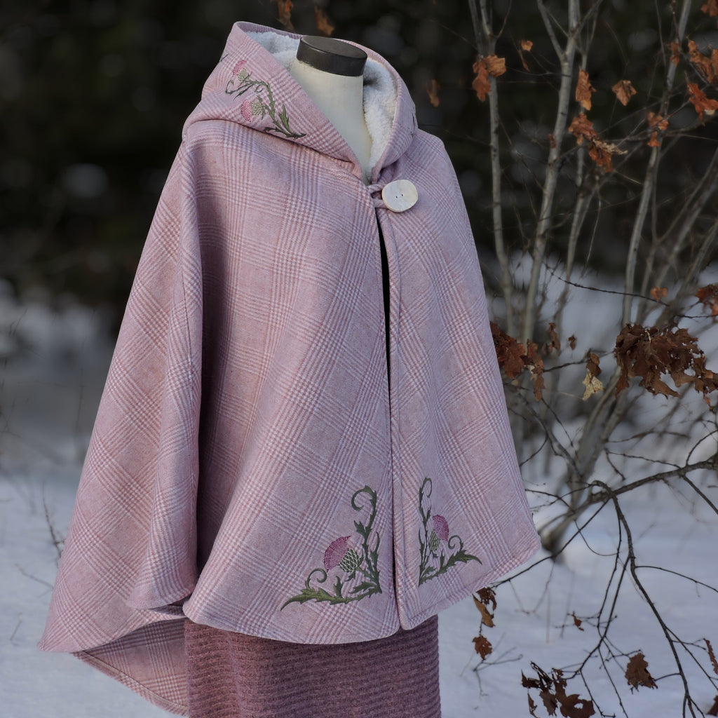 Woven Melton with Sherpa & Thistles