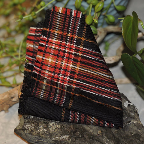 Pocket Square~Firefighter's Tartan