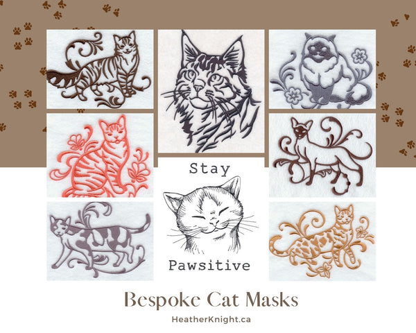 Bespoke Fitted Masks- Cats