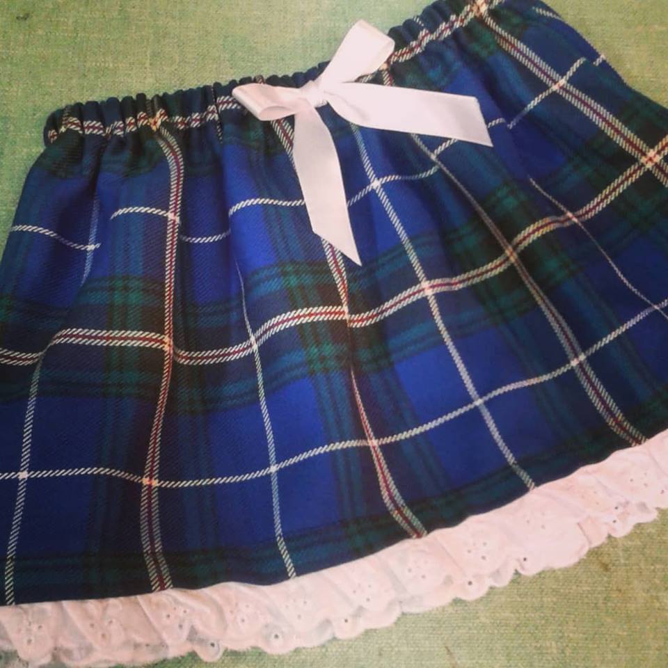 Lace Trimmed Skirt-Clan and speciality tartans