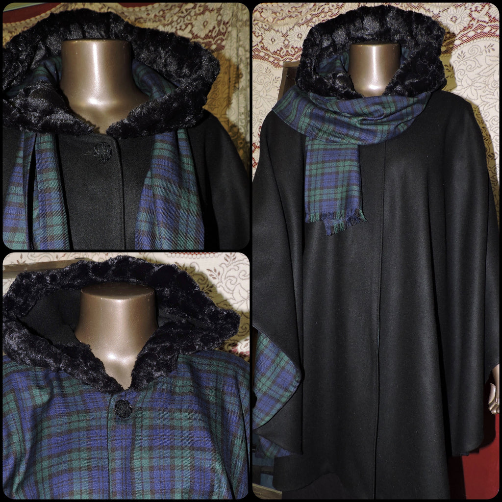 Reversible Hooded Cape