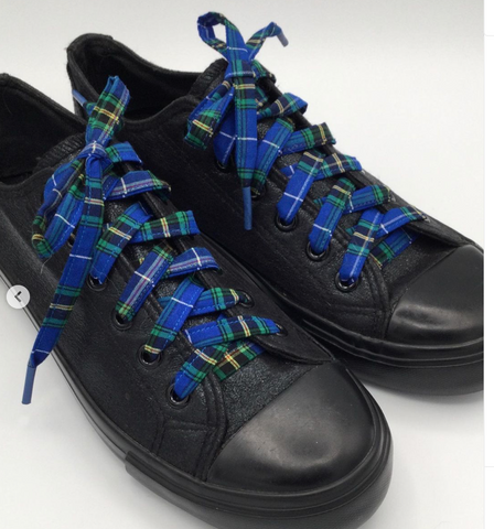 Nova Scotia tartan shoe laces